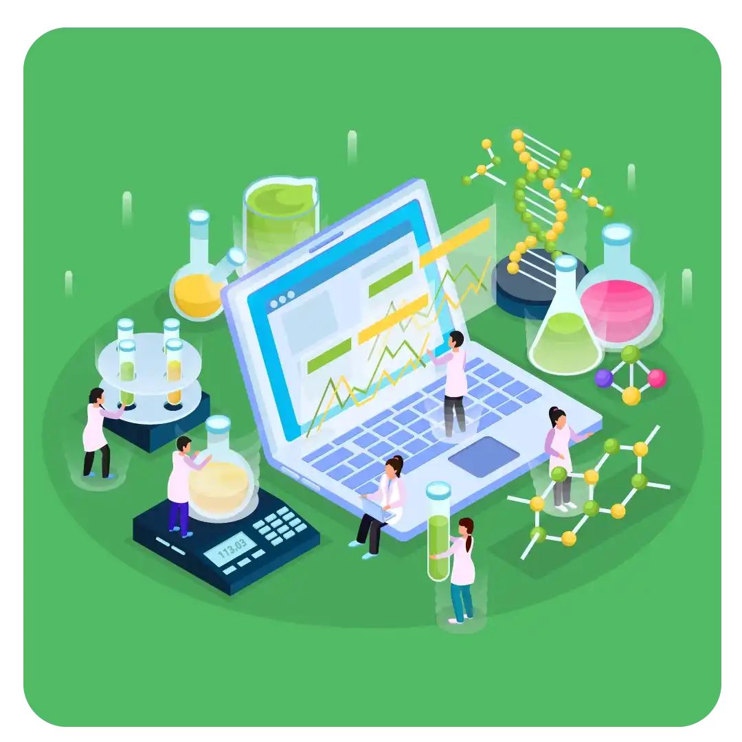 Pharma ERP Software dashboard highlighting essential benefits for efficient operations and adherence to regulations.