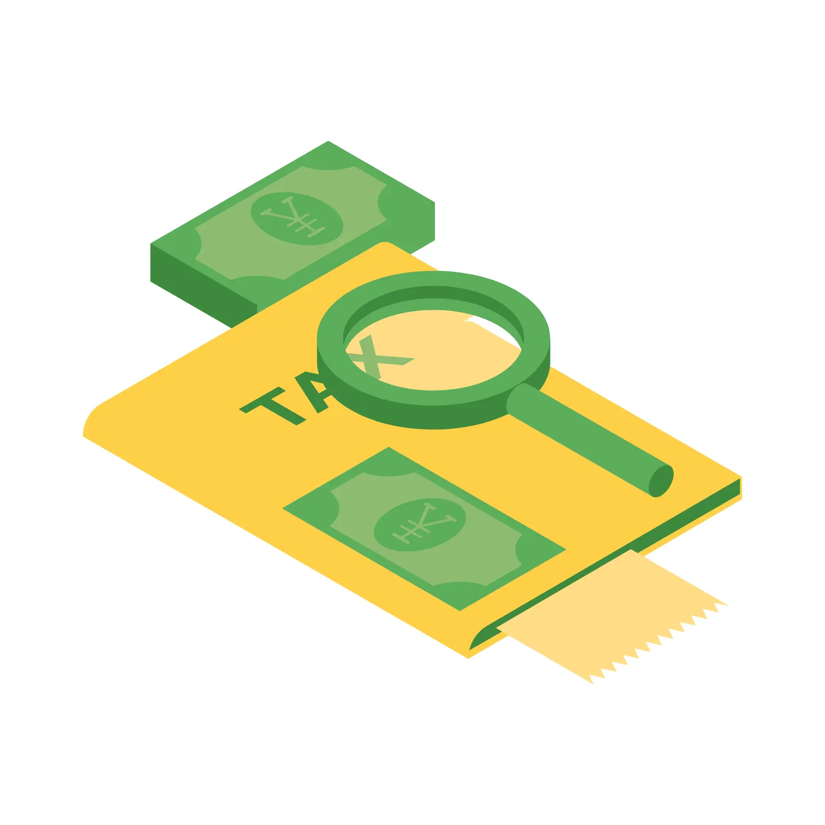 Icon for smart tax management in jewellery software for automated calculations.