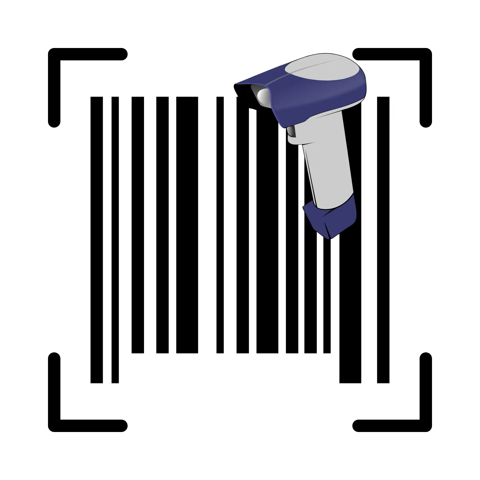 Icon for barcode generation in jewellery software for product tracking.