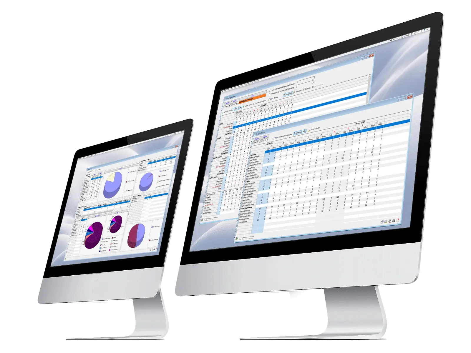 Jewellery software dashboard displayed on a monitor, showcasing features for managing orders, purchases, and GST billing efficiently.